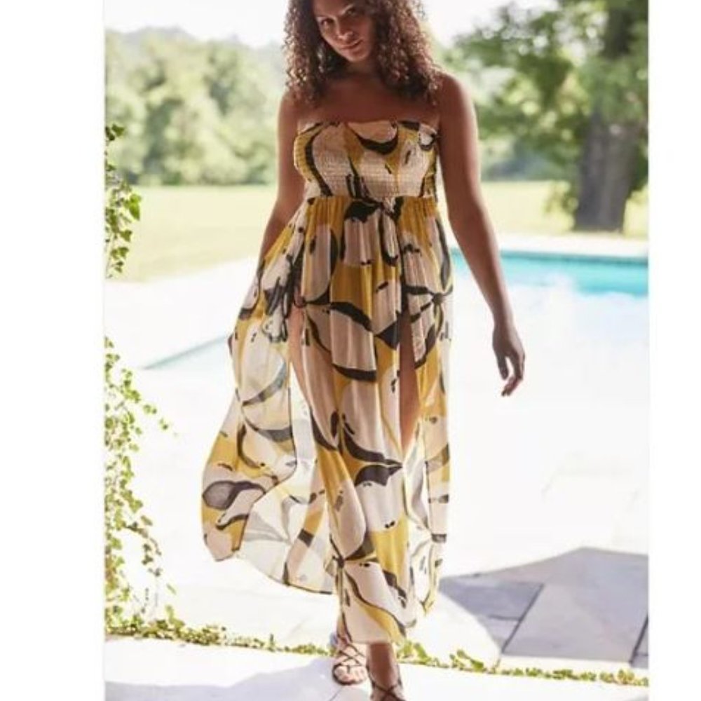 Anthropologie Yellow and Black Swim Coverup - Picture 6 of 6